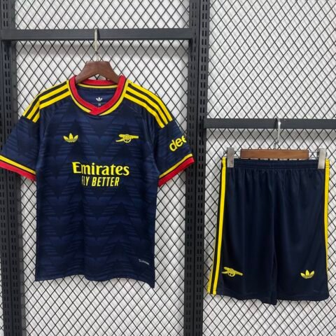 (26/27) أطفال طقم Arsenal الاحتياطي Cheap قميص كرة قدم Shorts 16-28