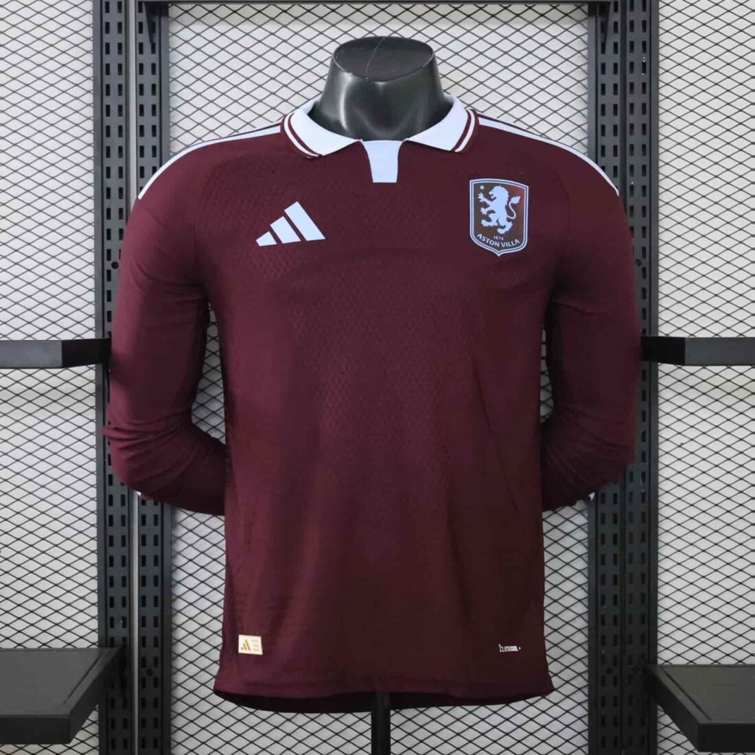 (26/27) Aston Villa Player Langarm Heim Trikot S-XXL 4