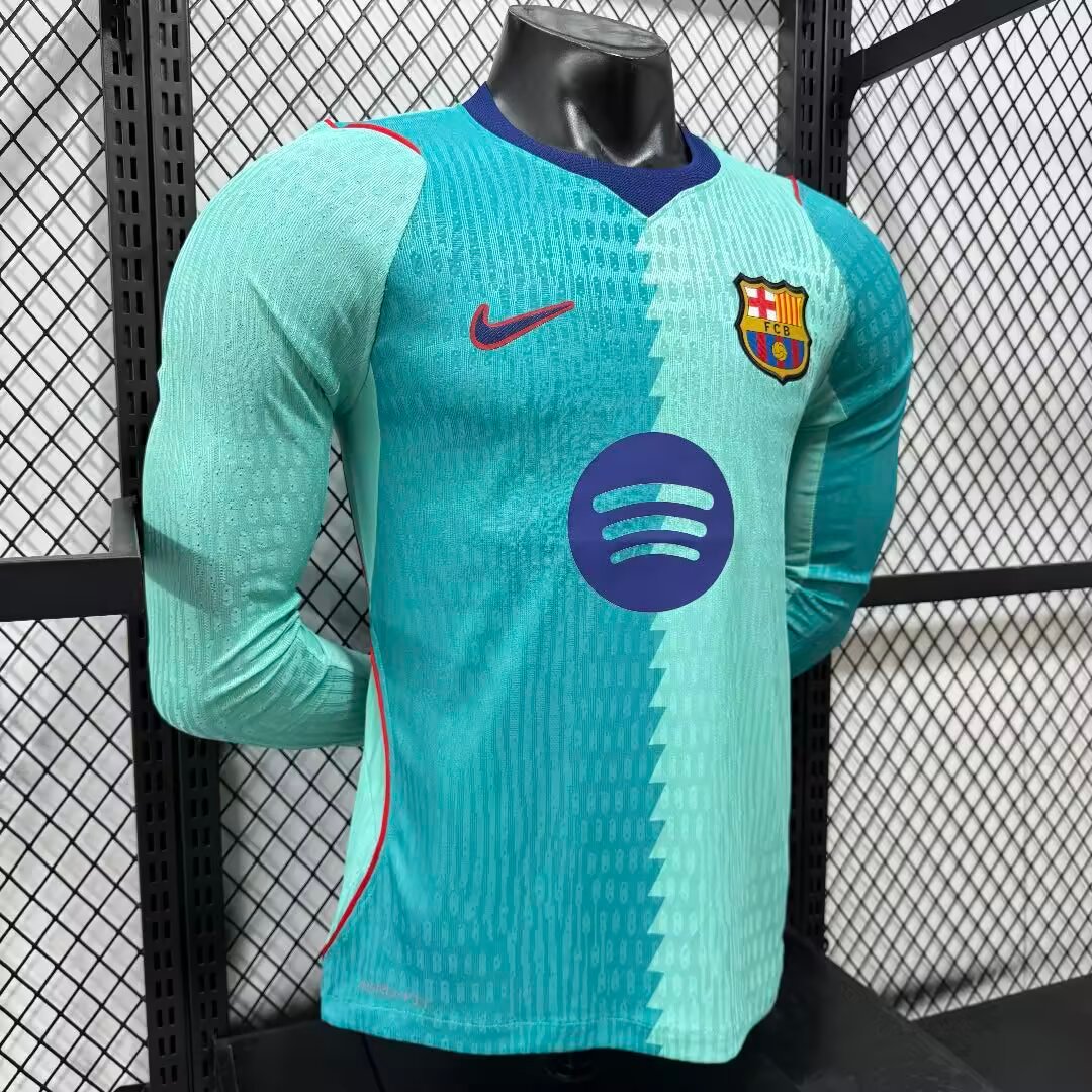 (26/27) Player Barcelona Second Team Long Sleeve S-2XL 7