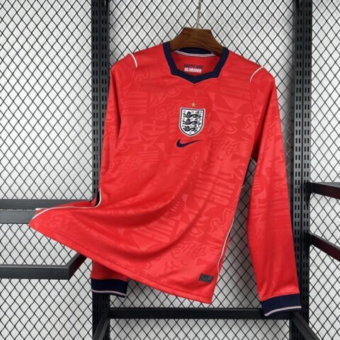 (26/27) England National Team Long Sleeve World Cup Jersey Away S-XXL