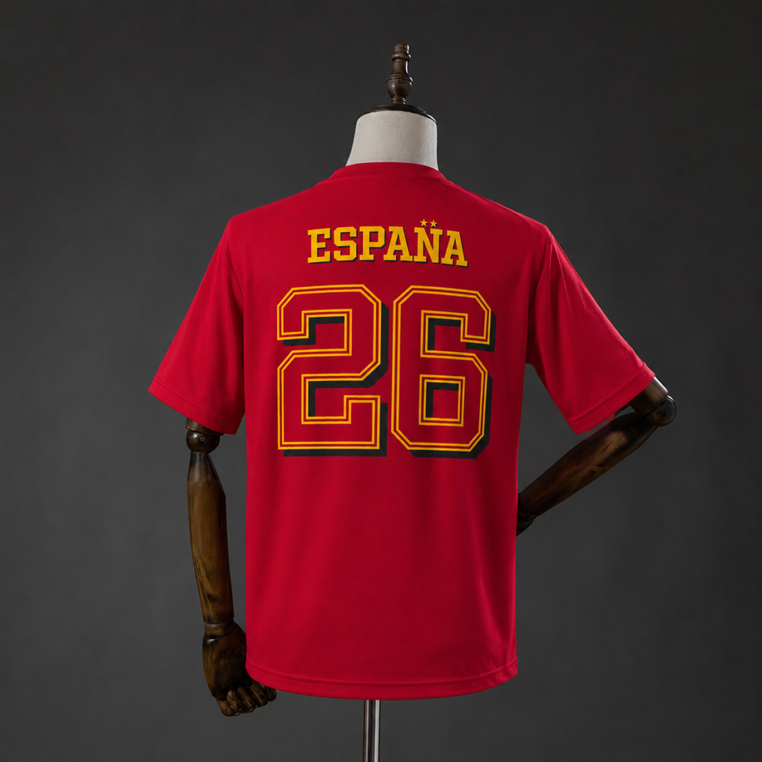 (26/27) Spain We Are Champions T-Camisa Red S-3XL 3