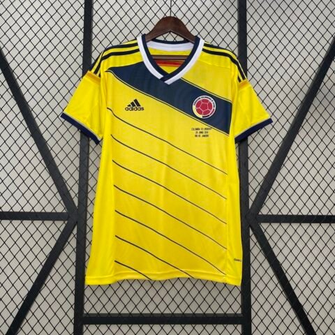 (2014) كلاسيكي Colombia الأساسي طقم Vintage قميص S-2XL