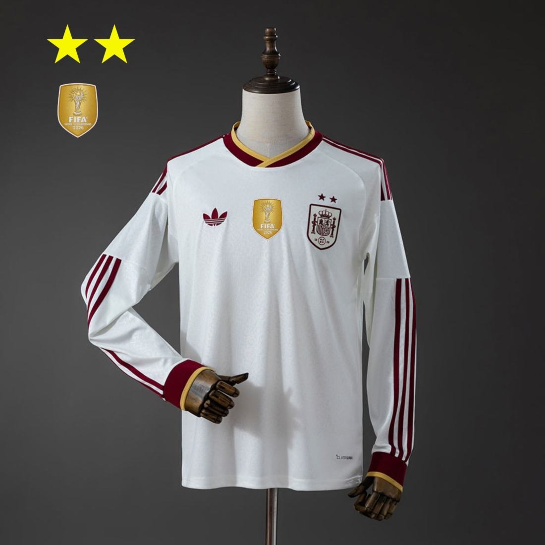 (26/27) Spain الاحتياطي 2-Star Champion Edition أكمام طويلة قميص S-3XL 6