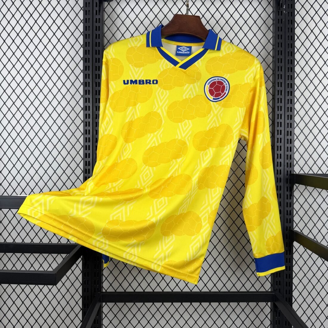 (1994) كلاسيكي Colombia الأساسي أكمام طويلة قميص S-XXL 2