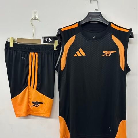 (26/27) Arsenal Black Tank Top Training Kit S-3XL