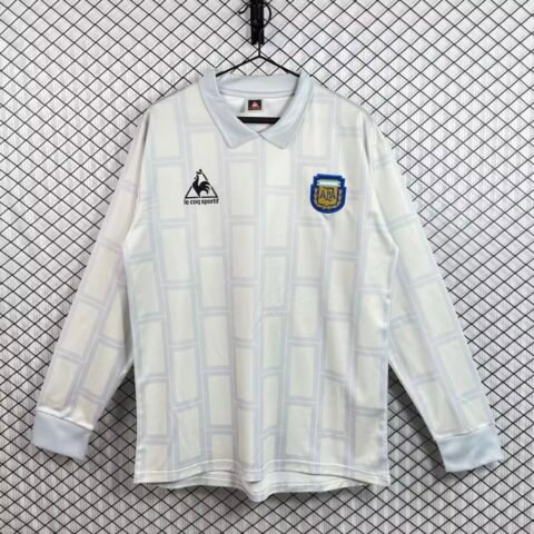 (86/87) Argentina كلاسيكي قميص قميص Calcio/ قميص Football/ Fulbol T-قميص S-2XL