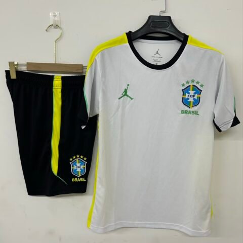 (26/27) Brazil Short Sleeve تدريب قميص S-2XL