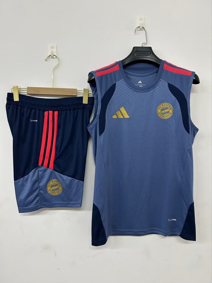 (26/27) Bayern Munich Gray تدريب طقم قميص S-3XL 2