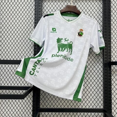 (25/26) Mens Racing De Santander Home Jersey Álbum Soccer Jersey& Retro Shirts S-2XL