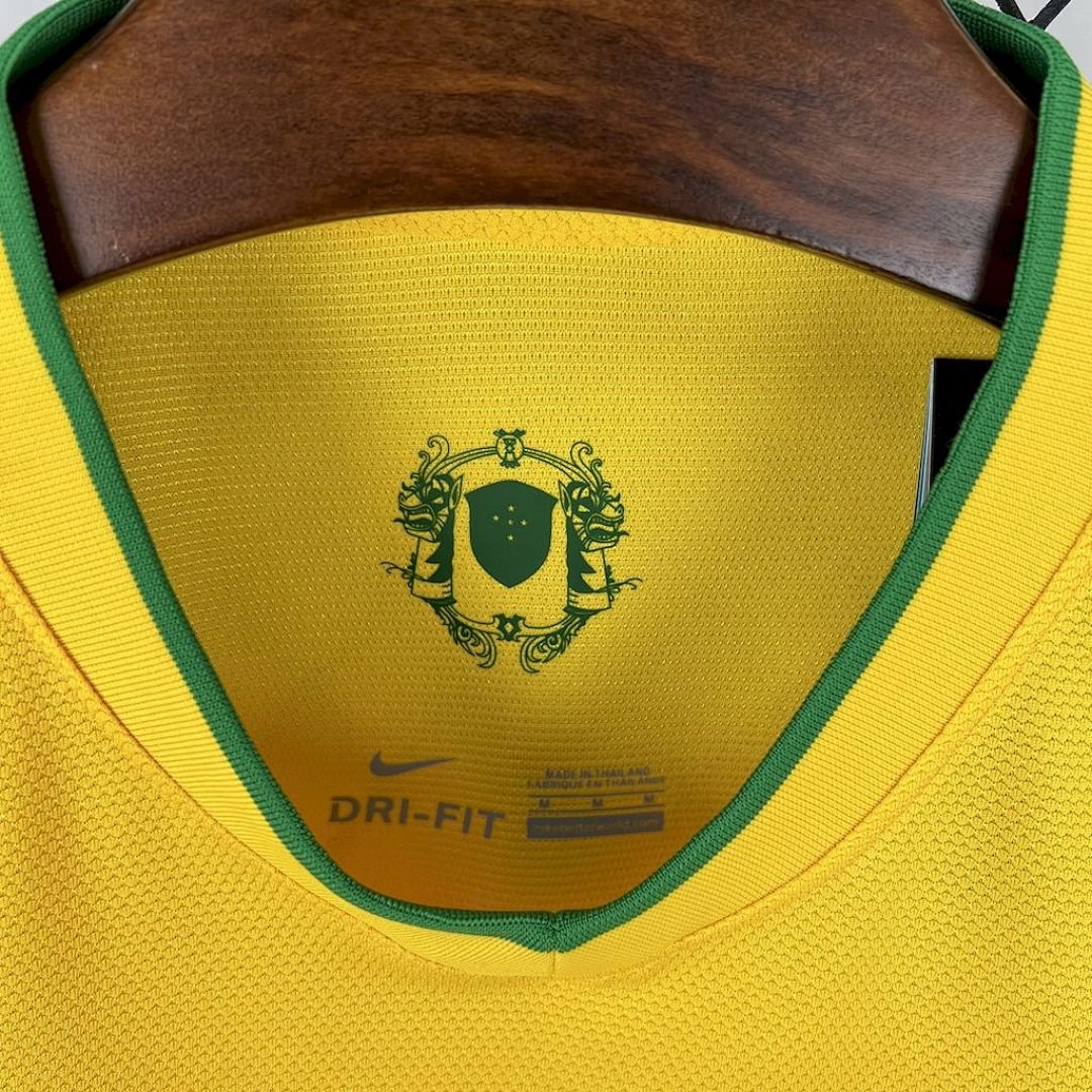 12/13 Brazil Home Jersey Retro Version 7