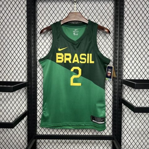 Brazil 2024/25 Yago#2 Auswärts Basketball Trikot