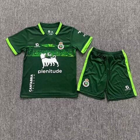 (25/26) Racing De Santander Away Kids Cheap Soccer Jersey Álbum 16-28