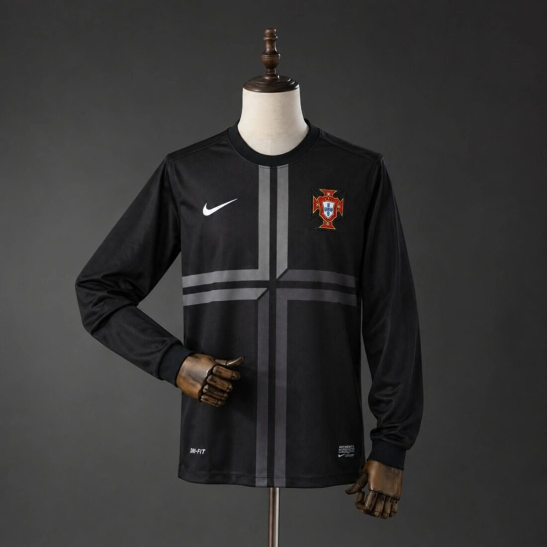 2013 Portugal Away Jersey Long Sleeve Retro Version S-2XL 1