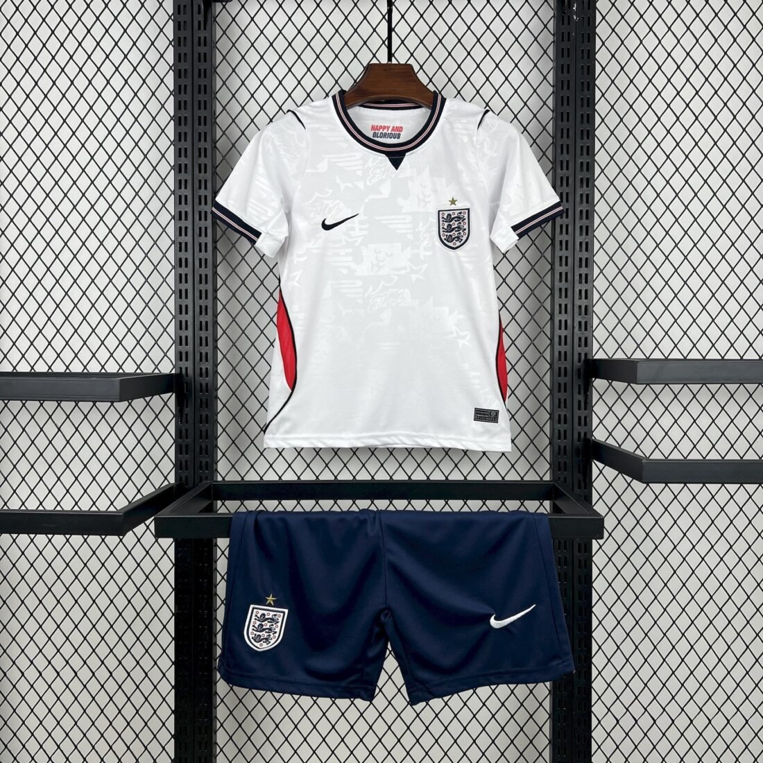 Kids England 2026 World Cup Home Jersey Kit Footy Leaked 8