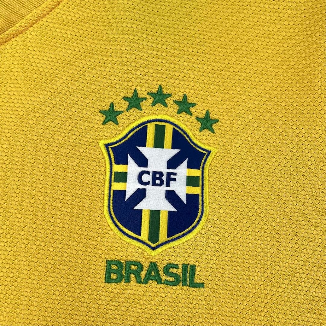 12/13 Brazil Home Jersey Retro Version 9