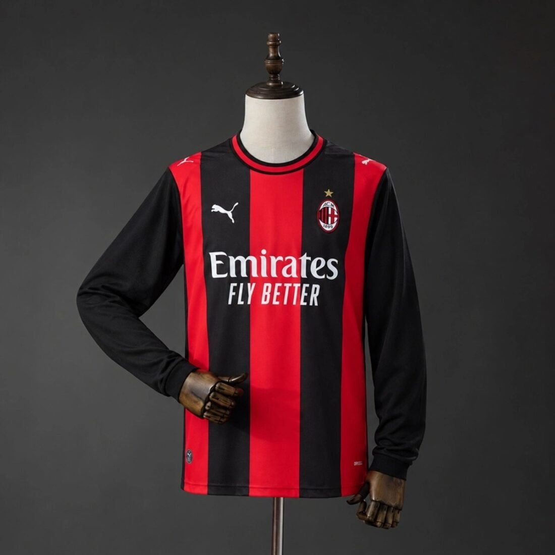 26/27 AC Milan Home Jersey Long Sleeve Fan Version 1