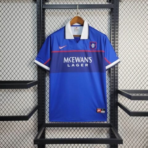 1997 Rangers Home Jersey Retro Version S-2XL