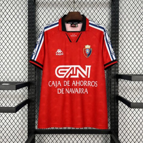 (95/96) Osasuna Home Ca Retro Kit Vintage Shirtaaaajerseys Dropshipping Álbum S-2XL