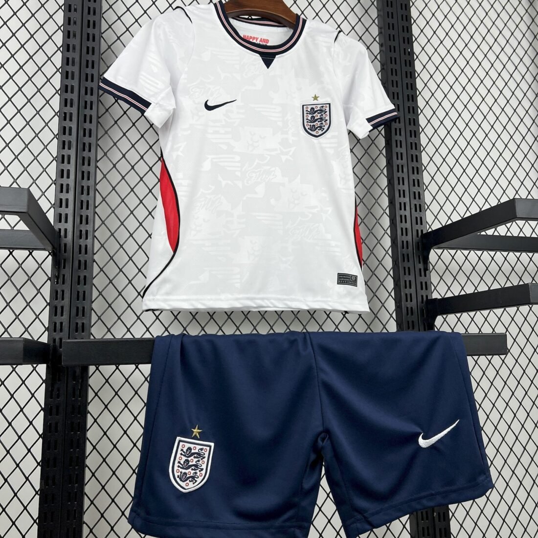 Kids England 2026 World Cup Home Jersey Kit Footy Leaked 4