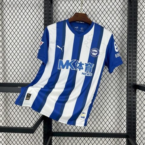 (25/26) Alaves Home Jersey Football Apparels Joy Aaaajersey Supply Álbum S-4XL