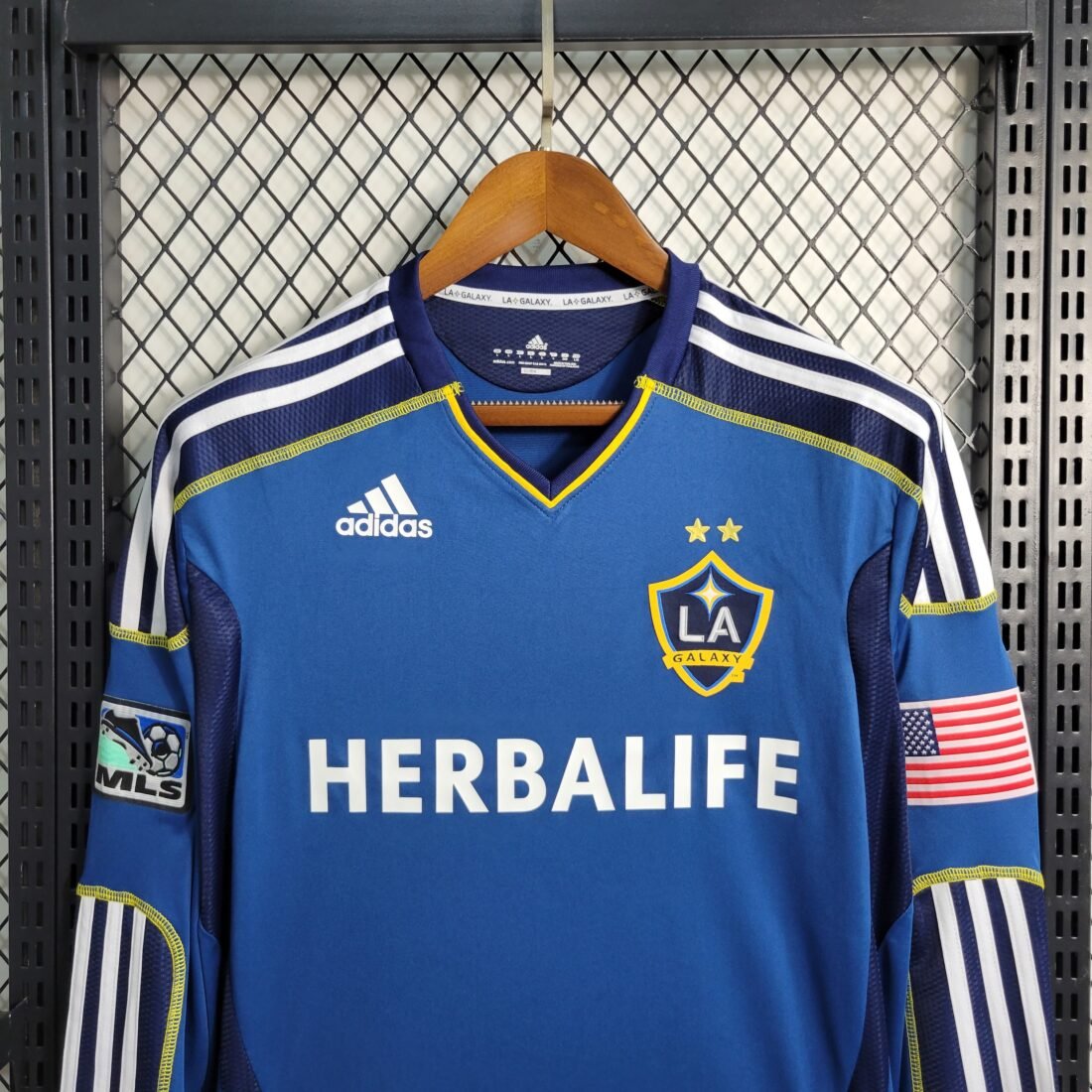 11/12 LA Galaxy Manches Longues Rétro Version S-2XL 15