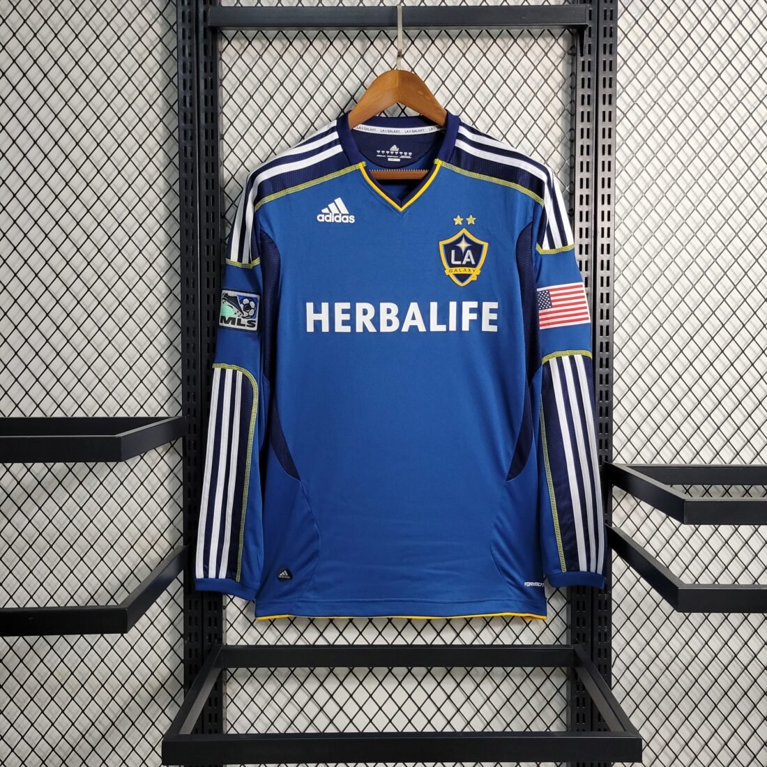 11/12 LA Galaxy Manches Longues Rétro Version S-2XL 4