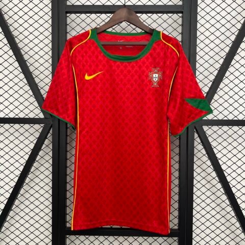 2004 Portugal Home Retro Version S-4XL
