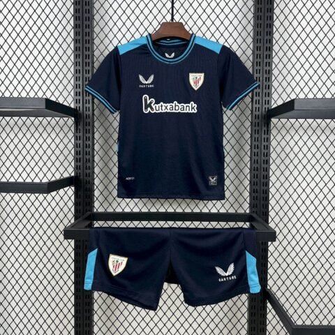 (25/26) Athletic Bilbao Away Kit Kids Retro Version