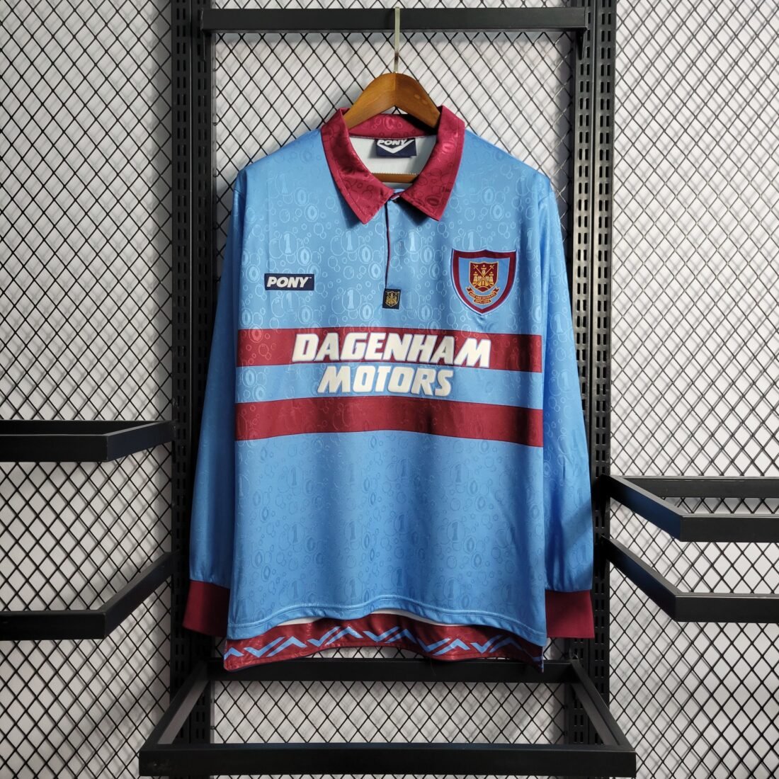 1995 West Ham United Away Retro Version S-2XL 16
