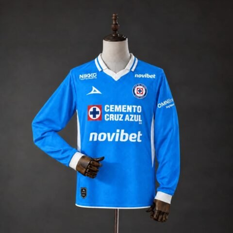 26/27 Cruz Azul Home Jersey Long Sleeve Fan Version