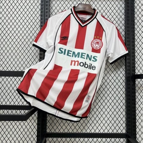 01/02 Olympiacos Home Jersey Retro Version