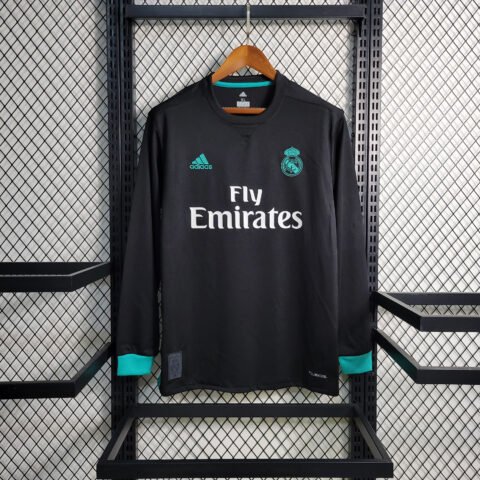 17/18 Real Madrid Away Long Sleeve Retro Version S-2XL