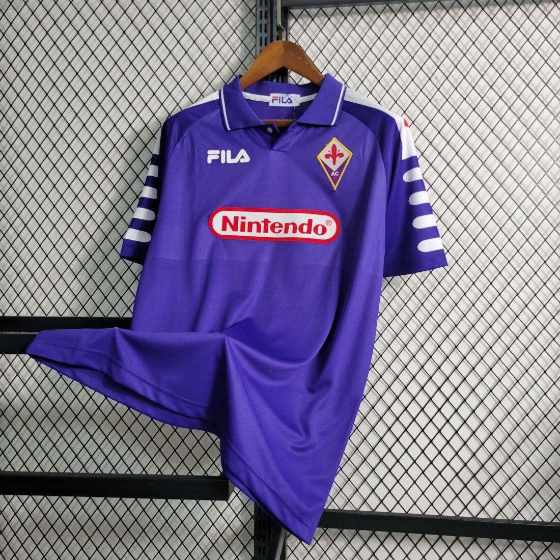 98/99 Fiorentina Casa Retrò Version S-2XL 9
