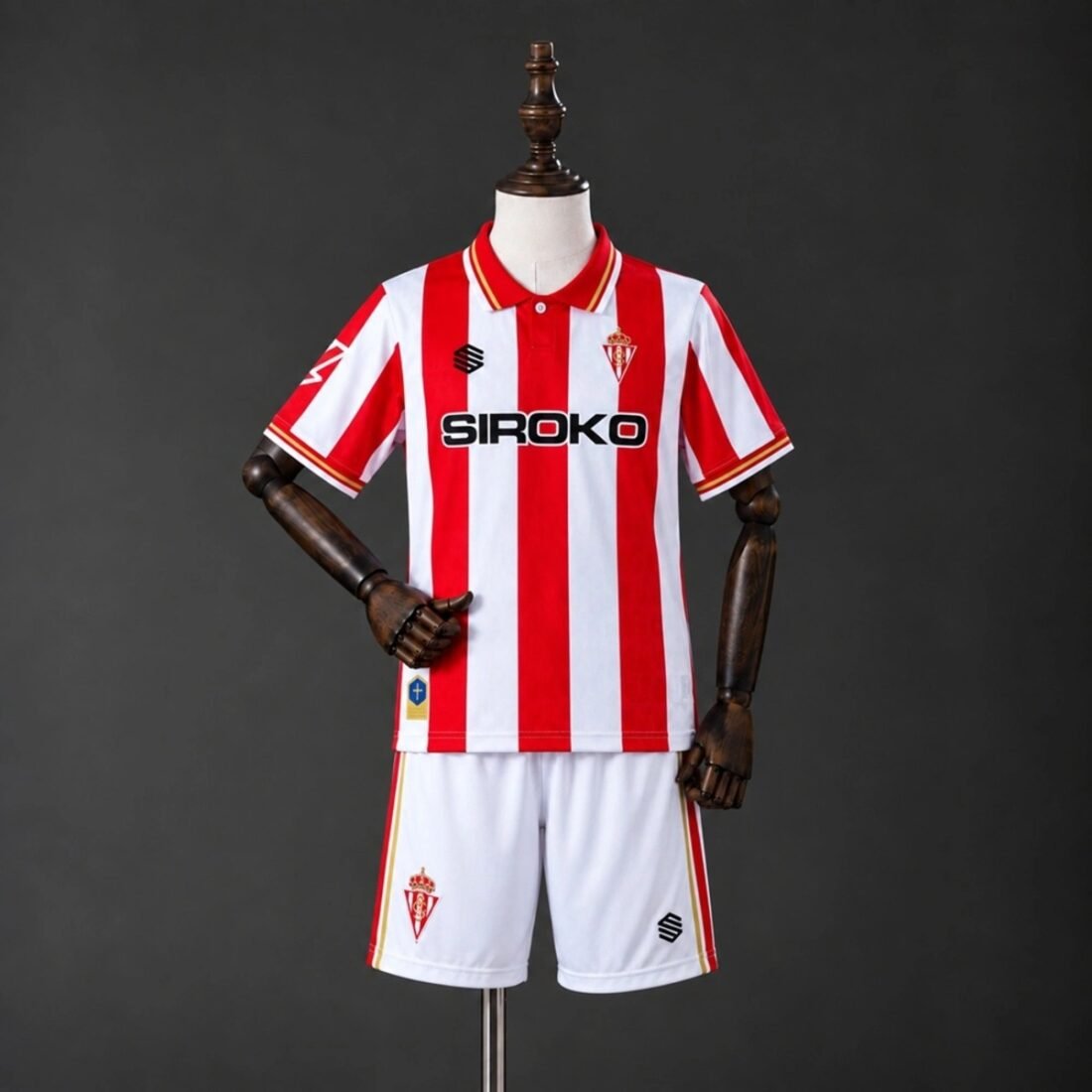 26/27 Sporting Gijon Home Kit Kids 16-28 1