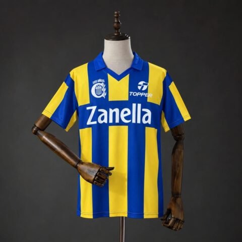 1989 Rosario Central Home Jersey Retro Version S-2XL
