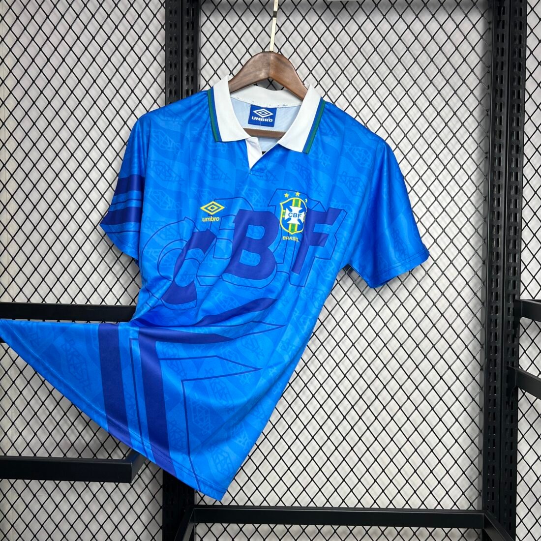 1991 Brazil Visitante Camiseta Retro Version 9