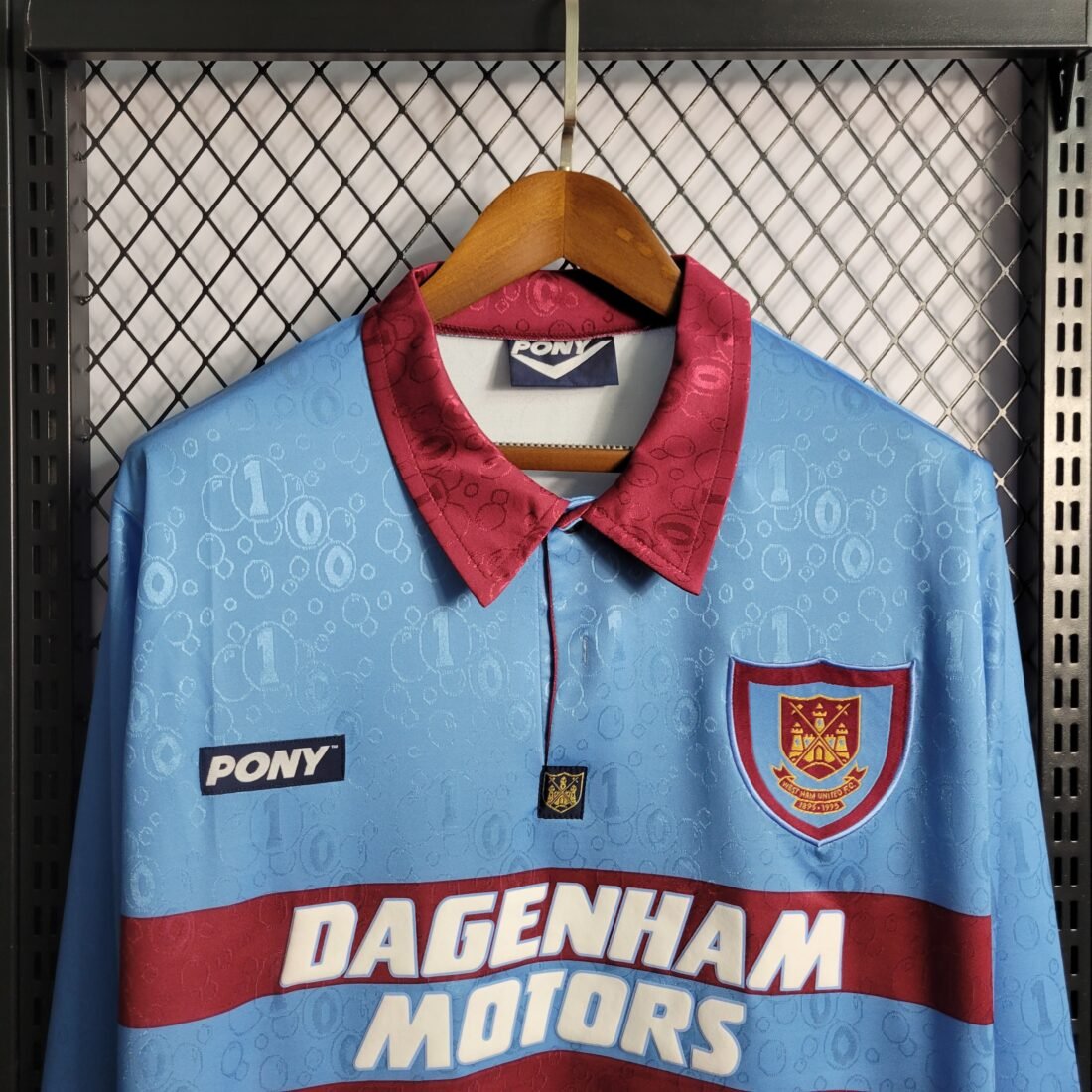1995 West Ham United Away Retro Version S-2XL 19