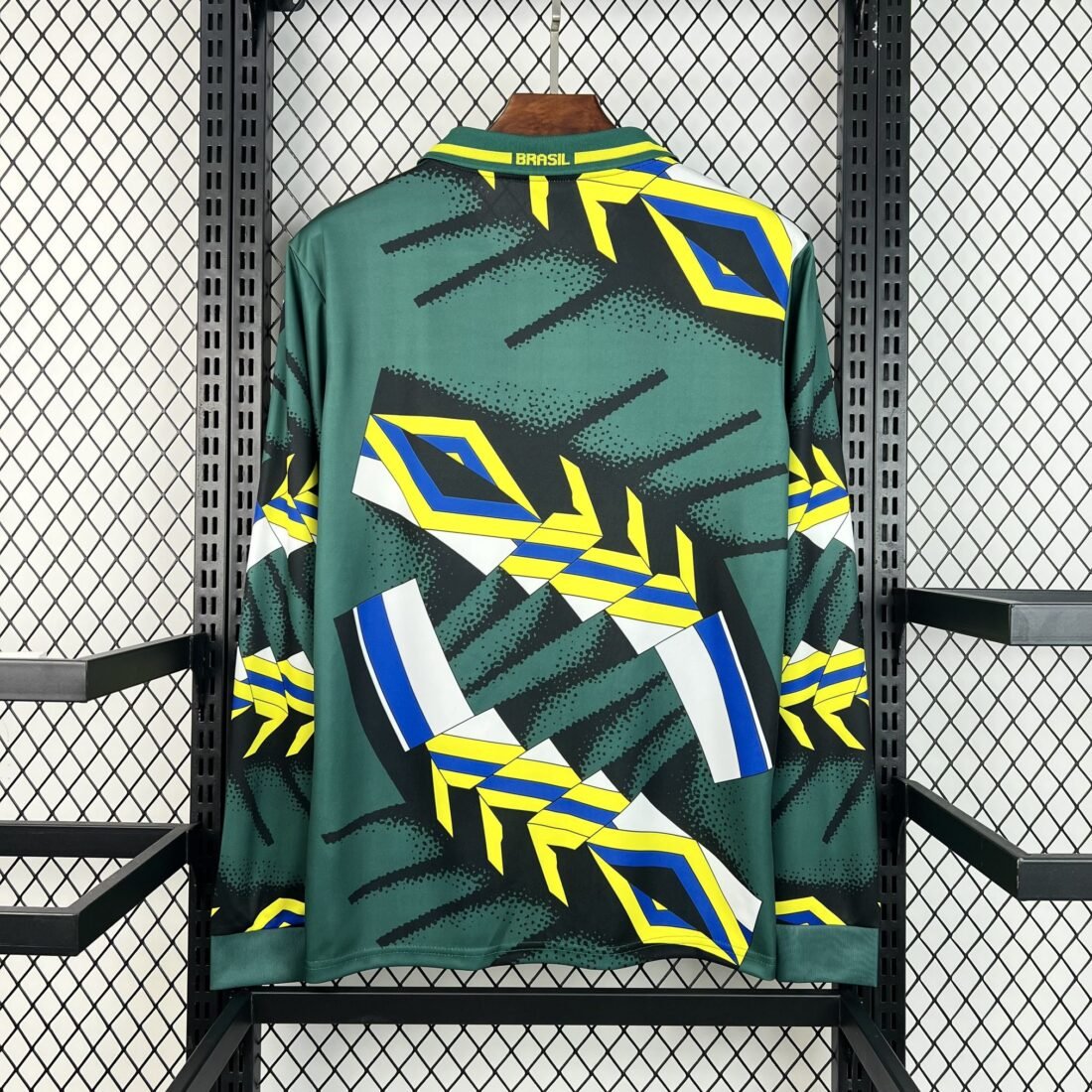 1994 Brazil Goalkeeper Jersey Long Sleeve Retro Version 1