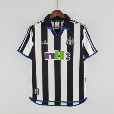 00/01 Newcastle United Home Retro Version S-2XL