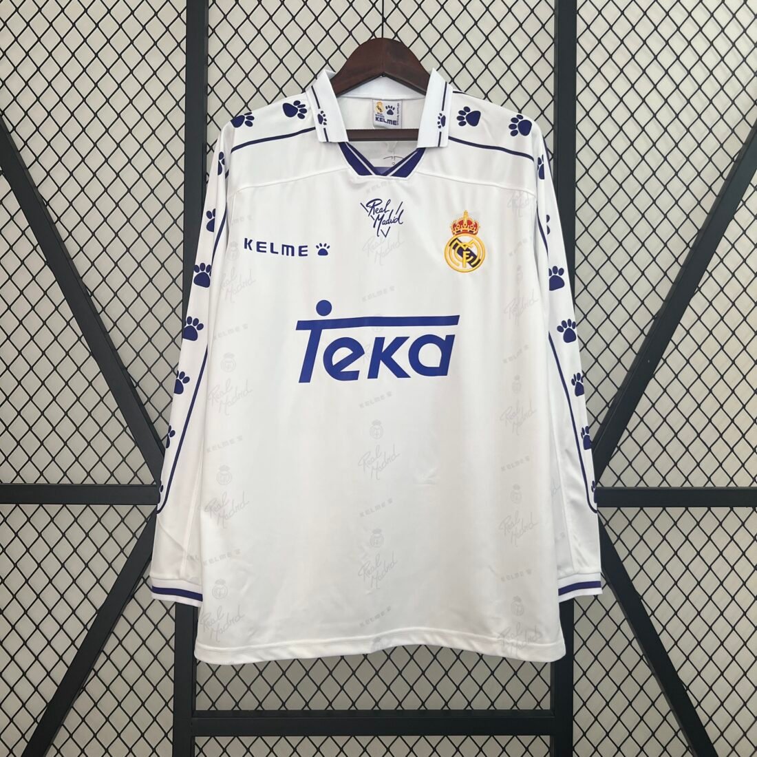 Real Madrid Home Long Sleeve Retro Version S-2XL 11
