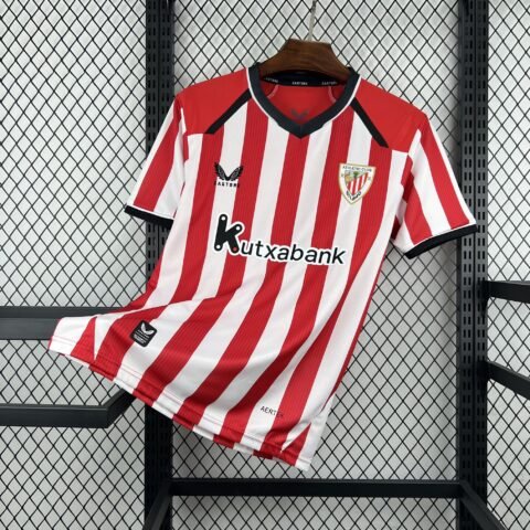 (26/27) Athletic Bilbao Home Jersey Men Retro Version