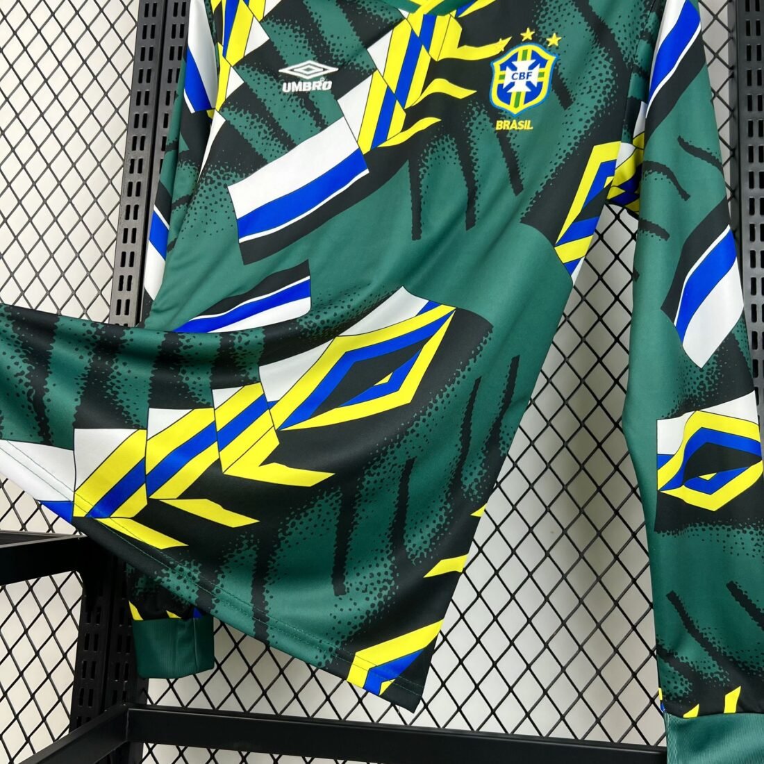 1994 Brazil Goalkeeper Jersey Long Sleeve Retro Version 4