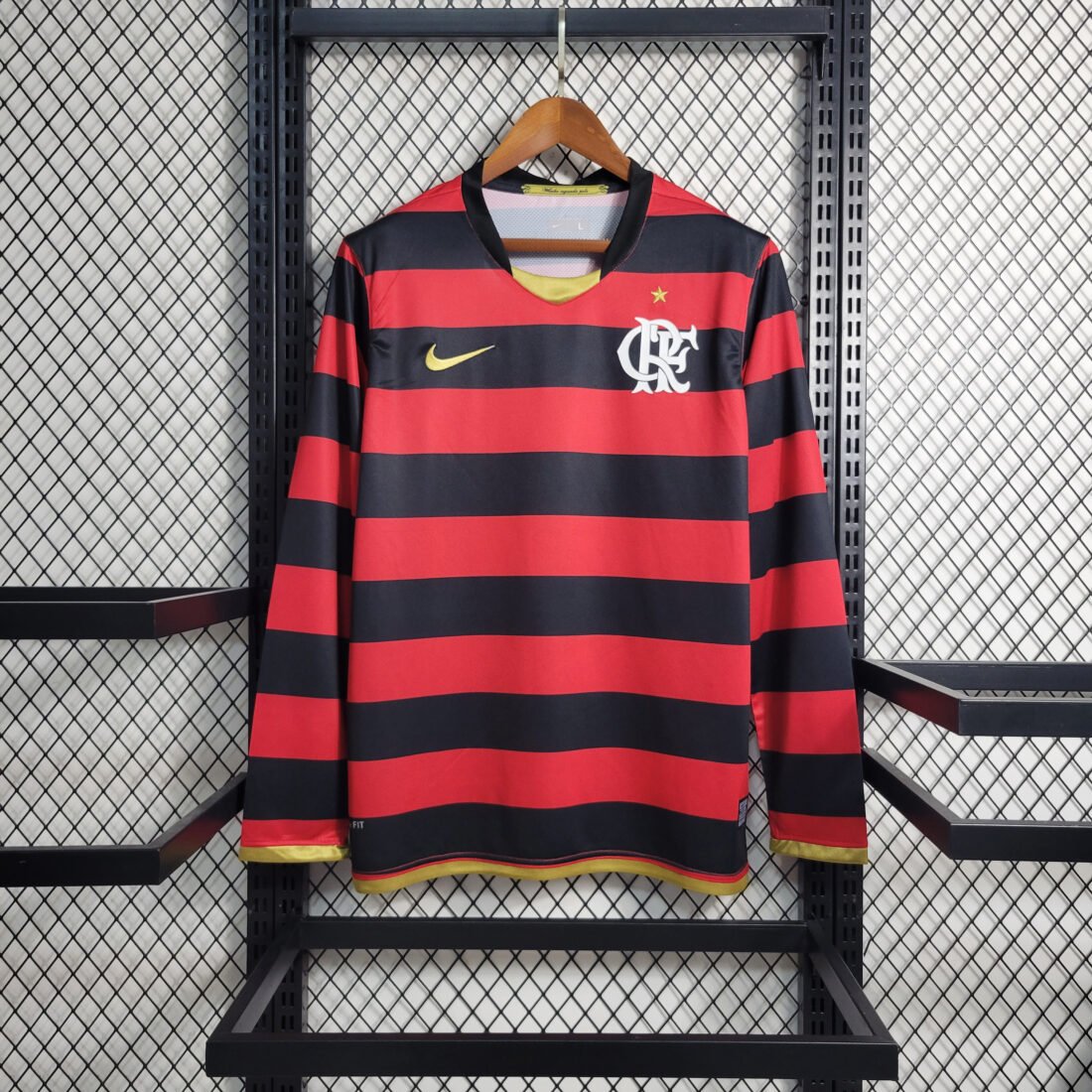 2009 Flamengo Home Long Sleeve Retro Version S-4XL 6