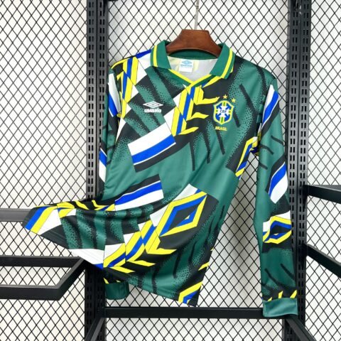1994 Brazil Goalkeeper Jersey Long Sleeve Retro Version